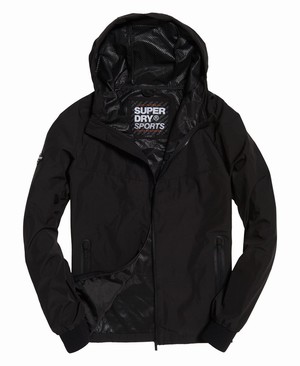 Superdry Echo Beach Cagoule Férfi Kabát Fekete | SCETM6135